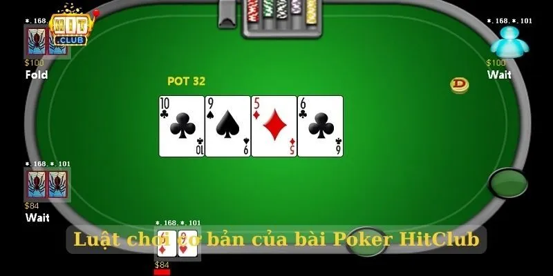 Bài Poker HitClub – Game bài cân não đáng chơi trong 2026 Luật chơi cơ bản của bài Poker HitClub
